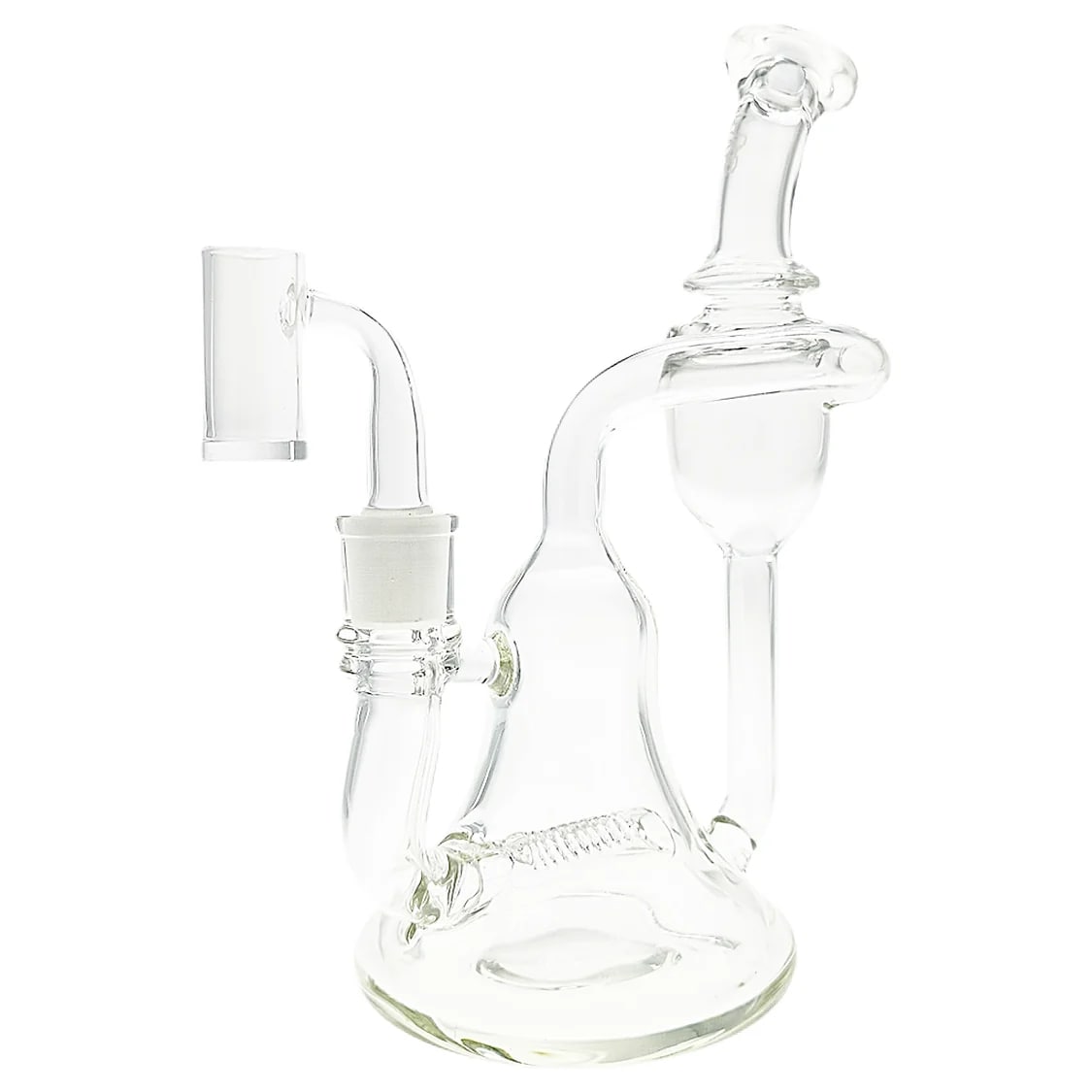 Thick Ass Glass 8" Recycler Dab Rig w/ Inline Diffuser - 50x5MM