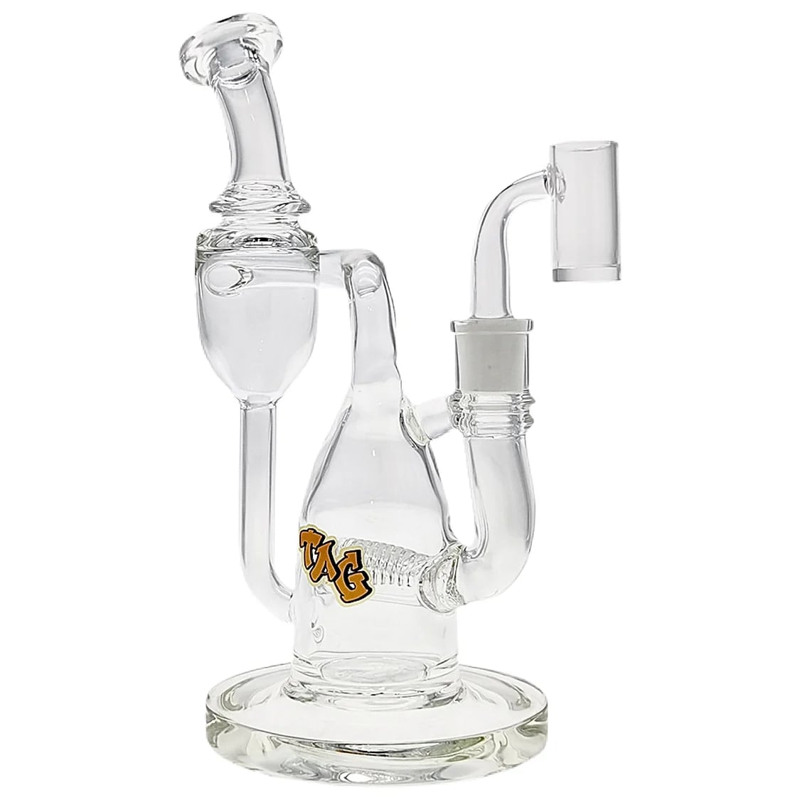 Thick Ass Glass 8" Recycler Dab Rig w/ Inline Diffuser - 50x5MM