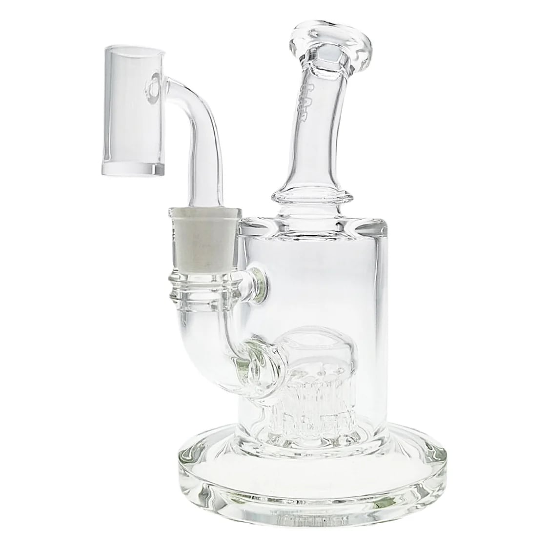 Thick Ass Glass 7.5" Bent Neck Bong with 12-Arm Tree Diffuser