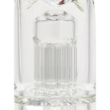 Thick Ass Glass 13" Straight Tube Bong with 8 Arm Tree Percolator - 50x5MM