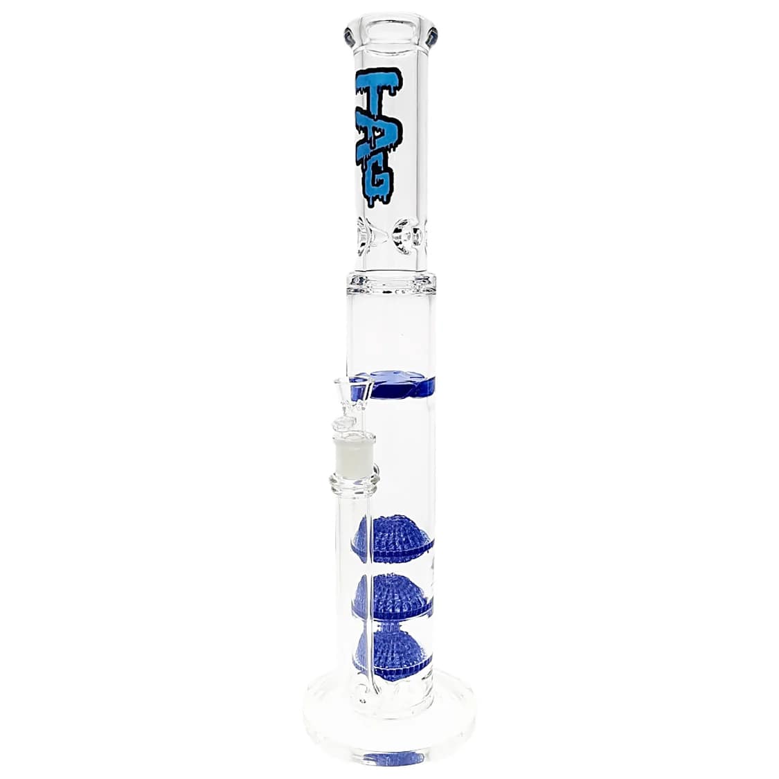 Thick Ass Glass 20" Triple Disc & Spinning Guard Bong 50x7MM 18MM Female