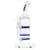 Thick Ass Glass 12" Honeycomb Dual Percolator Bong with Spinning Guard