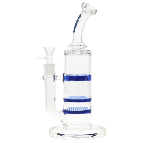 Thick Ass Glass 12" Honeycomb Dual Percolator Bong with Spinning Guard