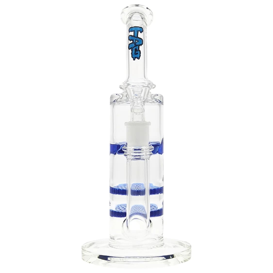 Thick Ass Glass 12" Honeycomb Dual Percolator Bong with Spinning Guard