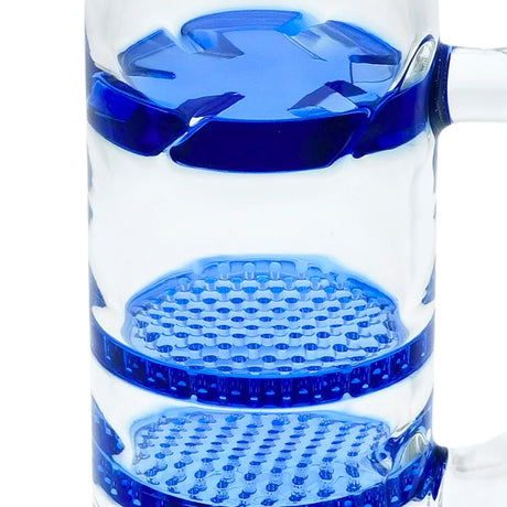 Thick Ass Glass 12" Honeycomb Dual Percolator Bong with Spinning Guard