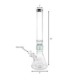 Tall Percolated Beaker Single Stack Clear