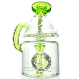 AFM 5.5" Spaceship Glass Recycler Dab Rig with Bent Neck and Showerhead Perc