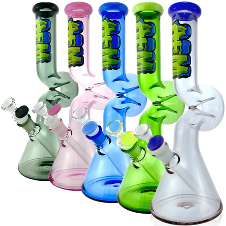 12" AFM Hunchback Full Color Beaker Bong
