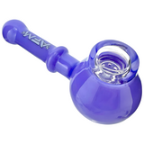 AFM The Kenny Pipe 4.5" in vibrant blue with clear chamber - top view