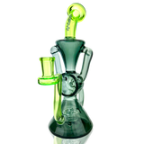 AFM 8.5" Virgo Glass Recycler Dab Rig with Showerhead Perc, 14mm Female Joint, Front View