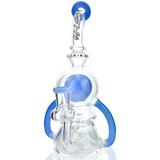 9" AFM Double Pump Recycler Dab Rig with 14mm Female Joint and Borosilicate Glass