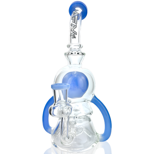 9" AFM Double Pump Recycler Dab Rig with 14mm Female Joint and Borosilicate Glass