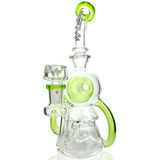 9" AFM Double Pump Recycler Dab Rig with Borosilicate Glass and 14mm Female Joint