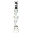 AFM 18" Freezable Coil Beaker Bong with Reversal Pattern, Front View on White Background