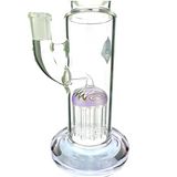 AFM 18" Reversal Straight Freezable Coil Beaker Bong with Colored Accents - Front View