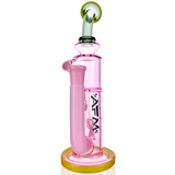 10" AFM Glass Bilbao Pink Colored Glass Recycler Dab Rig with 14mm Female Joint