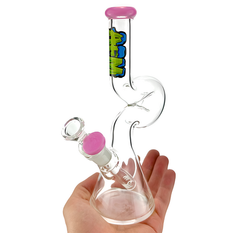 9" AFM Mini Hunchback Colored Lip Beaker Bong