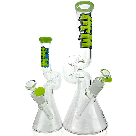 9" AFM Mini Hunchback Colored Lip Beaker Bong