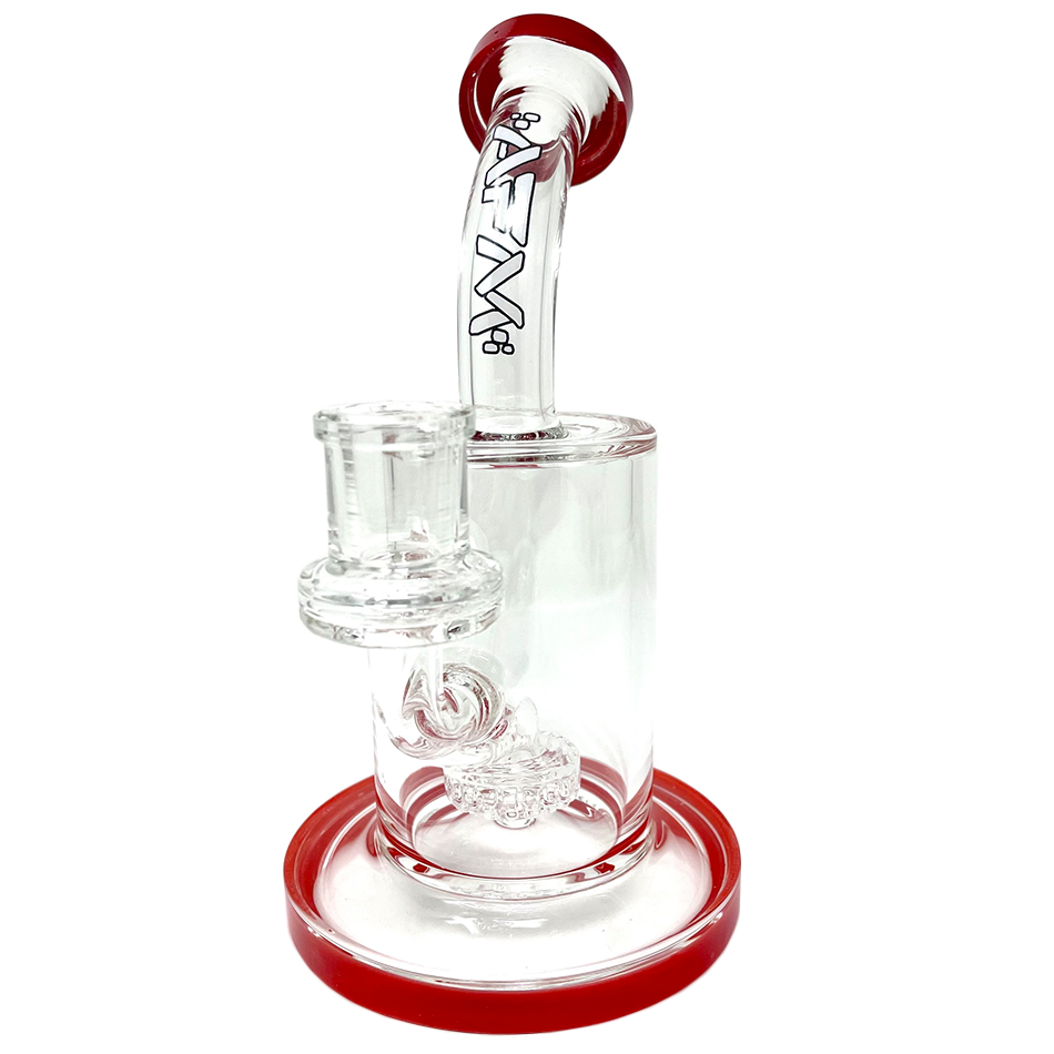 AFM 7.5" Mayflower Showerhead Perc Glass Dab Rig with Bent Neck and 14mm Female Joint