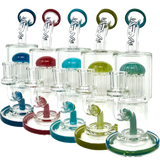 AFM Groovy Tree Arm Perc Dab Rigs in Assorted Colors with Bent Neck Design