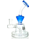 AFM 5.5" Little Killer Mini Dab Rig with Bent Neck and Blue Color Accents