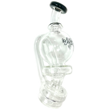 AFM 6" Puffco Peak Ball Attachment in Borosilicate Glass with Bent Neck, Side View