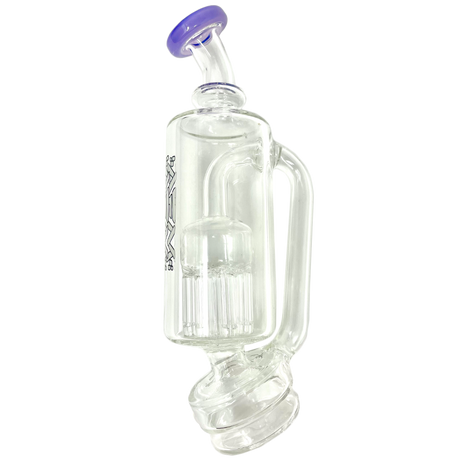 AFM 6" Puffco Peak Arm Attachment in White with Bent Neck - Side View