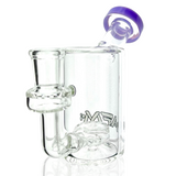 AFM 5.5" Tiny Can Glass Mini Dab Rig with Showerhead Perc and Purple Accents