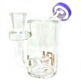 AFM Tiny Can Glass Mini Dab Rig with Showerhead Perc and Female Joint, 5.5" Side View