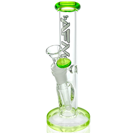 8″ AFM Colored Lip Clear Mini Straight Tube Beaker
