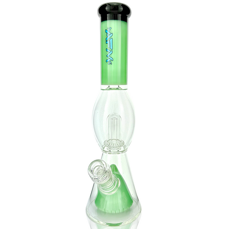 13" AFM Glass Beaker Bong with UFO Pyramid and Showerhead Perc, Color Accents