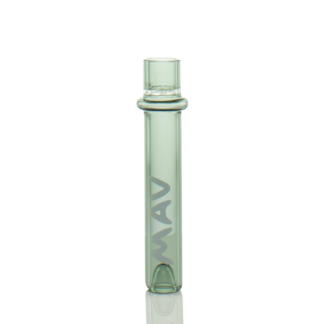 MAV Glass 4" One Hitter Hand Pipe, Colored Glass, Front View on Seamless White Background