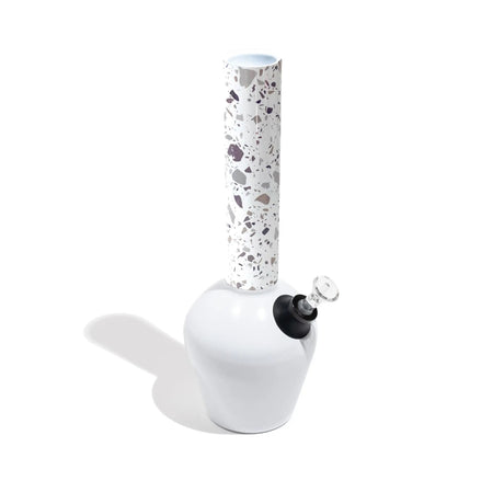 Chill Bong White Terrazzo Neckpiece from Chill Steel Pipes, Marble Edition, Standard Size