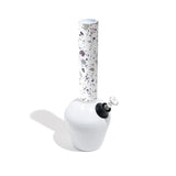 Chill Steel Pipes Gloss White Base with Terrazzo Neck - Durable Steel Smoking Accessory