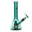 Gear Premium 9 Sidekick Mini Beaker in Teal, borosilicate glass water pipe with lighter holster