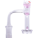 The Stash Shack Pinky Kitty Terp Slurper Set w/ Marble & Valve Caps