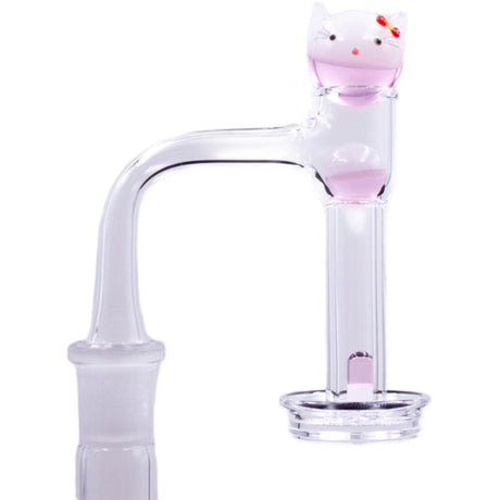 The Stash Shack Pinky Kitty Terp Slurper Set w/ Marble & Valve Caps