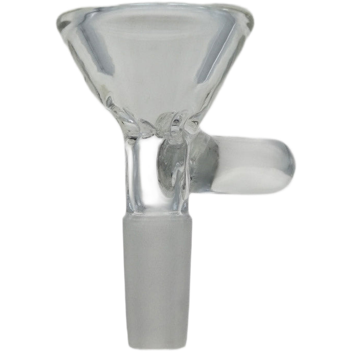 Thick Ass Glass 10MM Male 3-Pinch Screen Slide with Handle