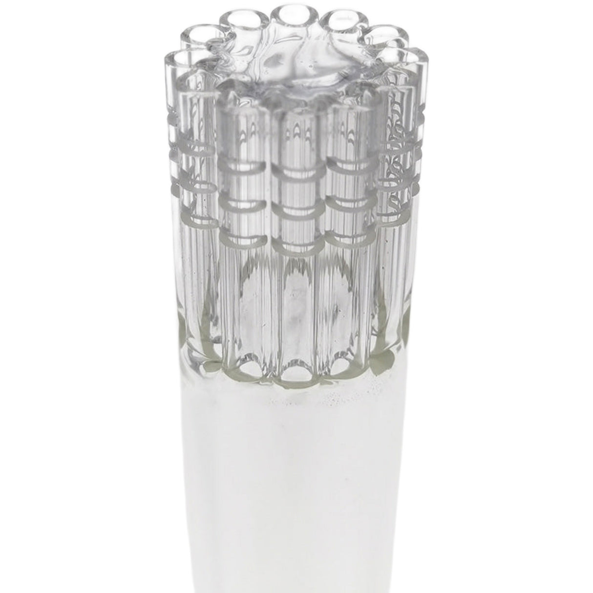 Thick Ass Glass 12-Arm Tree Percolator Downstem 28/18MM - Quartz Smooth Smoke Diffuser