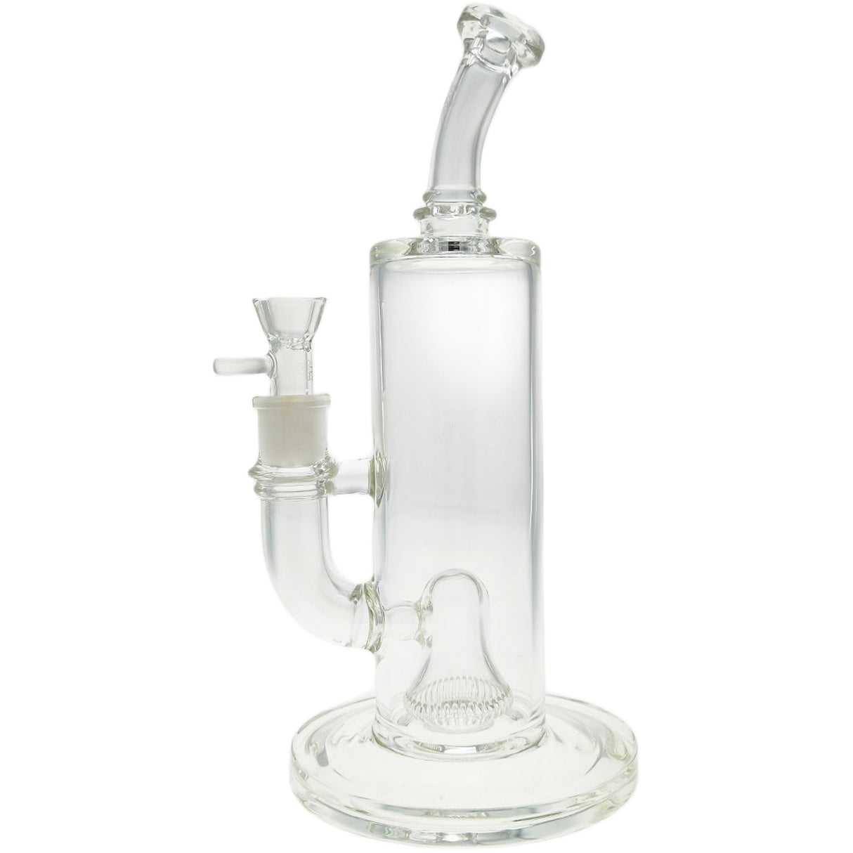 Thick Ass Glass 12" UFO Perc Bong 65x5MM with Super Slit Bellow - 18MM Female