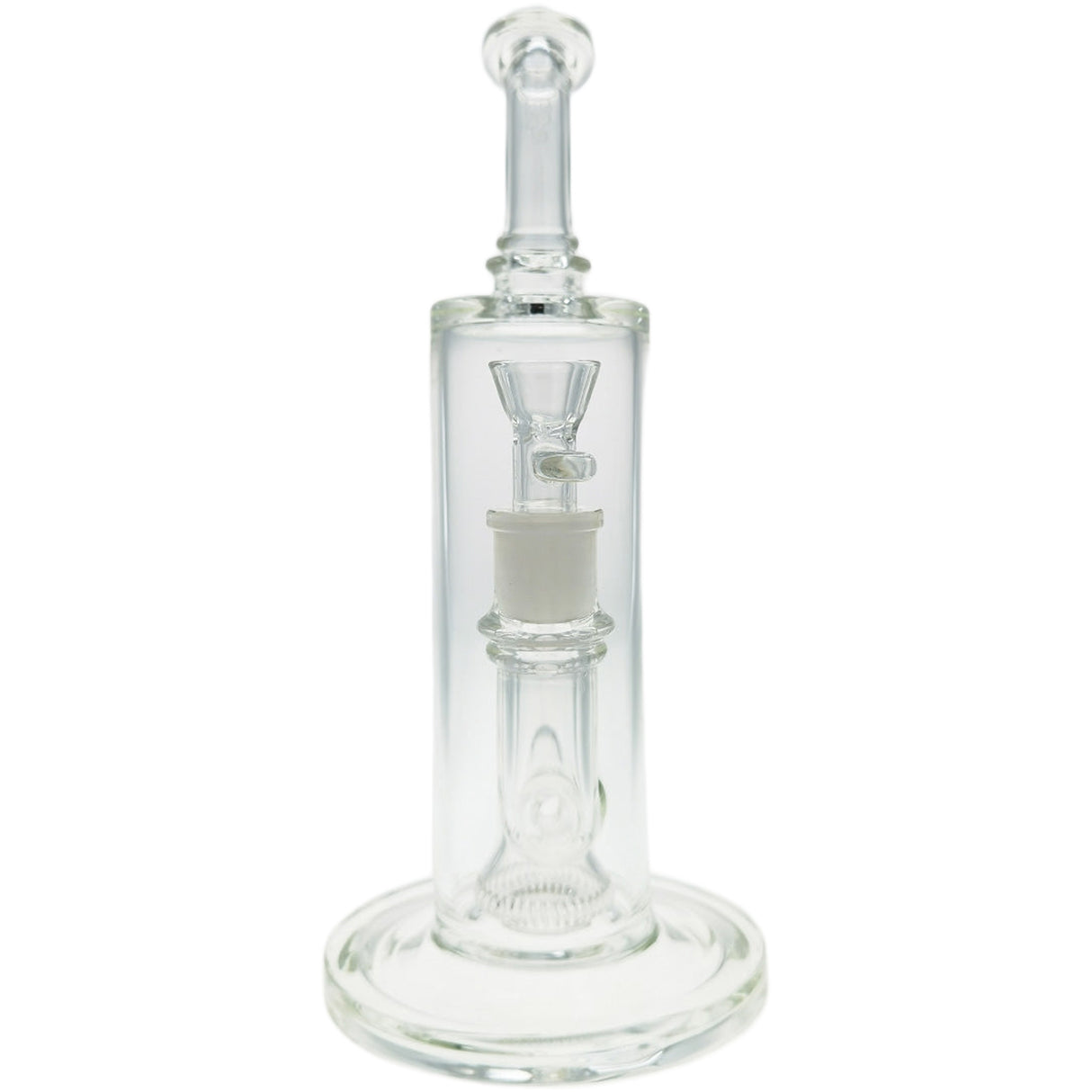 Thick Ass Glass 12" UFO Perc Bong 65x5MM with Super Slit Bellow - 18MM Female
