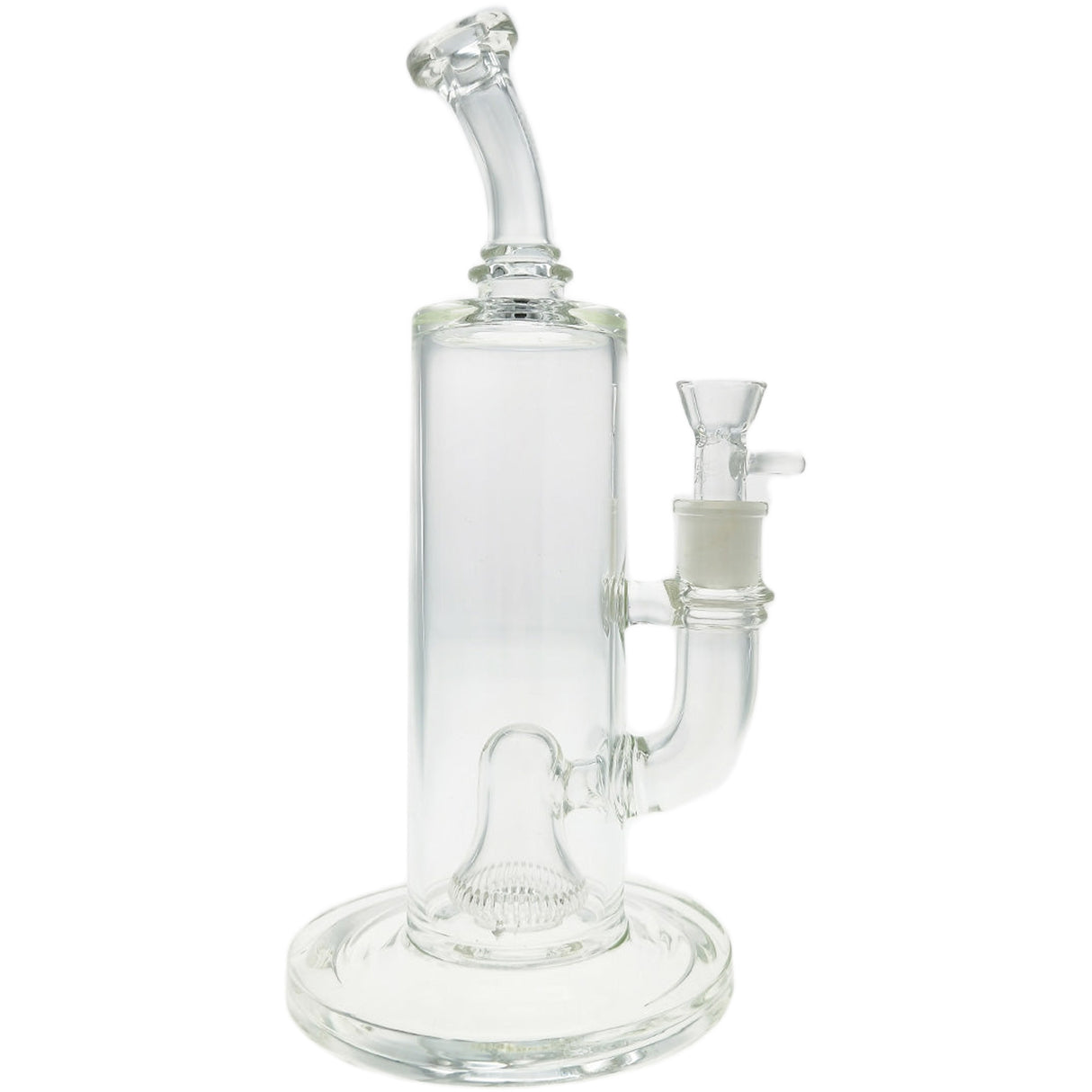 Thick Ass Glass 12" UFO Perc Bong 65x5MM with Super Slit Bellow - 18MM Female