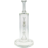 Thick Ass Glass 12" UFO Perc Bong 65x5MM with Super Slit Bellow - 18MM Female