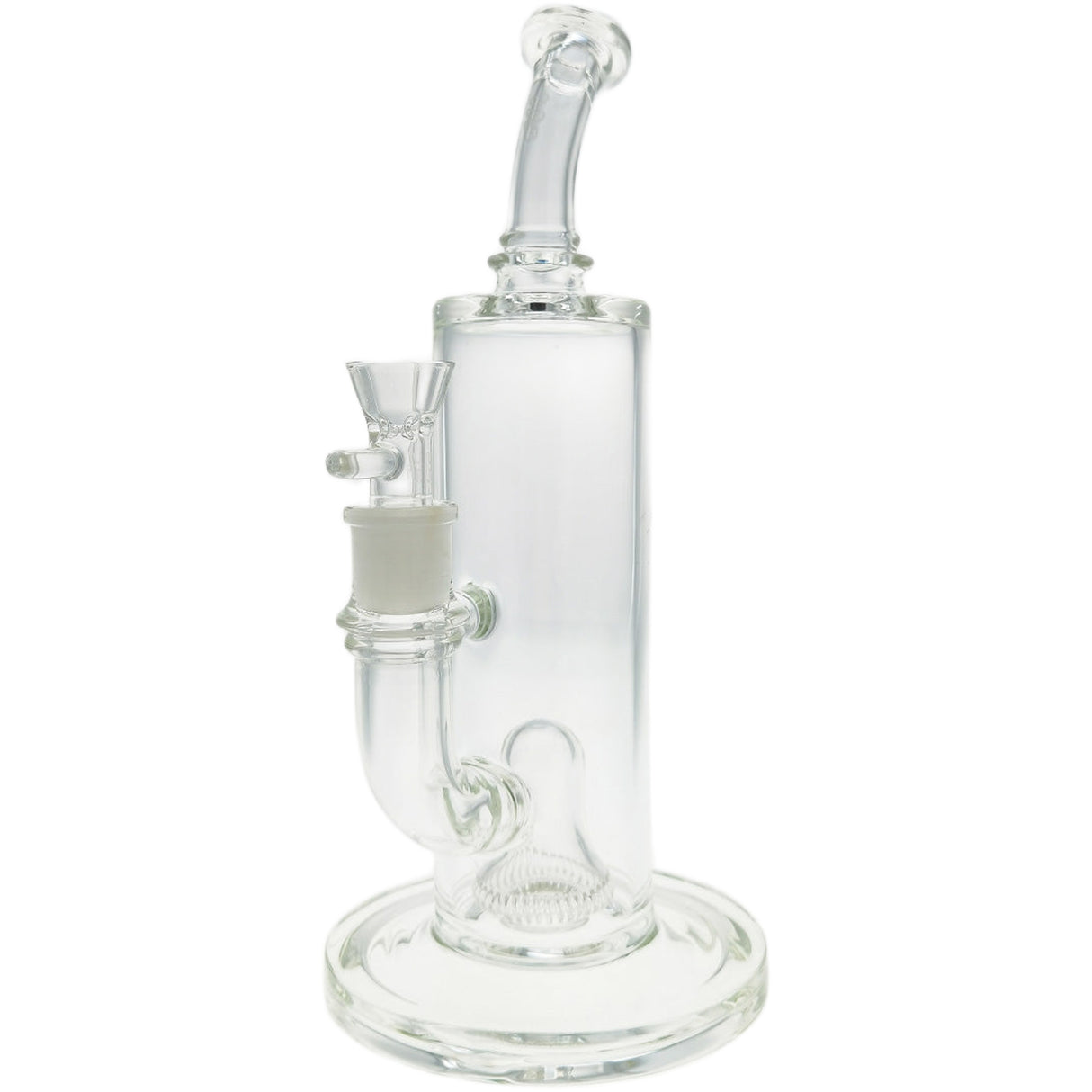 Thick Ass Glass 12" UFO Perc Bong 65x5MM with Super Slit Bellow - 18MM Female