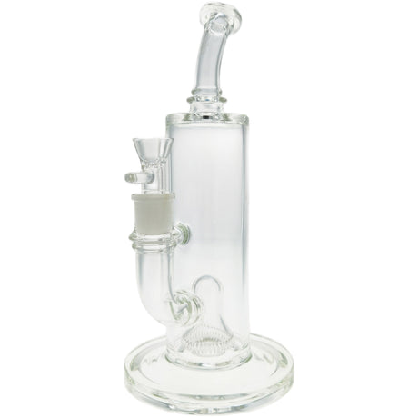 Thick Ass Glass 12" UFO Perc Bong 65x5MM with Super Slit Bellow - 18MM Female