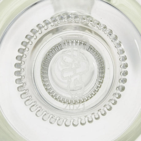 Thick Ass Glass 12" UFO Perc Bong 65x5MM with Super Slit Bellow - 18MM Female