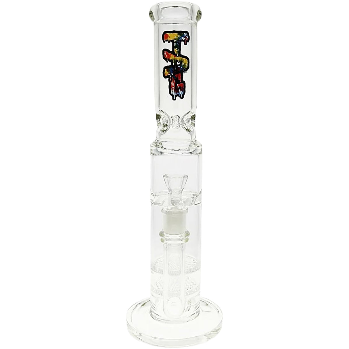 Thick Ass Glass 16" Glass Double Honeycomb Bong w/ Spinning Guard