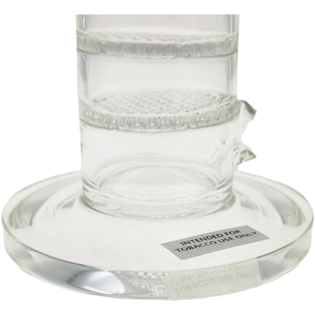 Thick Ass Glass 16" Glass Double Honeycomb Bong w/ Spinning Guard