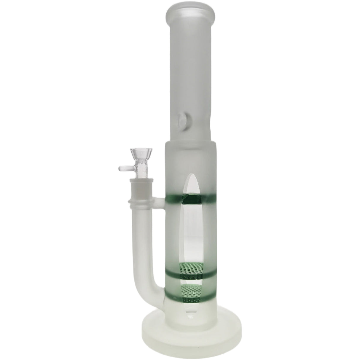 Thick Ass Glass 16" Glass Double Honeycomb Bong w/ Spinning Guard