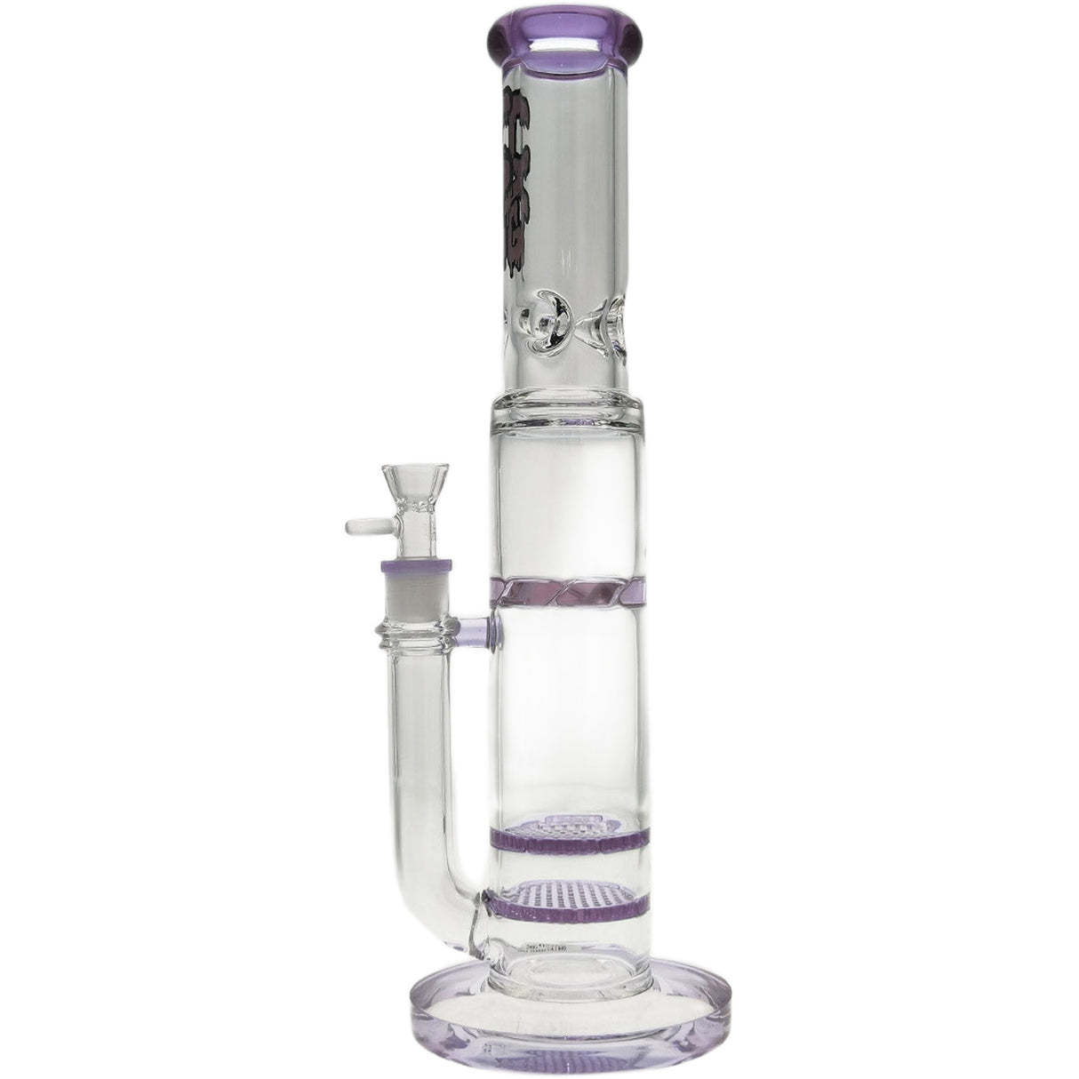 Thick Ass Glass 16" Glass Double Honeycomb Bong w/ Spinning Guard